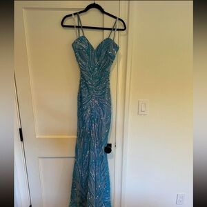 Jovani blue dress size 4